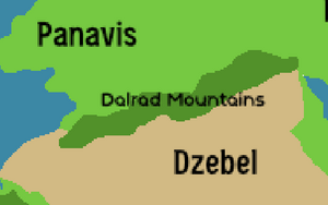 The Dalrad Mountains on a map.png
